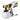 HVLP spray gun close-up with 1200ml paint container and adjustable spray control dial