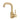 Gold single-handle vessel faucet with swivel spout and aerator tip, compact modern design
