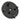 Umbrella stand base underside with four caster wheels and mounting holes