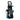 90 bar high pressure washer, black & gray with blue power button and hose reel