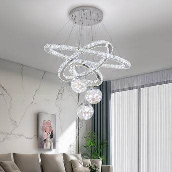 70cm D Crystal LED Pendant Light