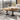 Iron table legs (pair), matte black, round-table pedestal base