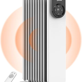 Comfee 2000V Electric Freestanding Portable Quiet Oil Filled Radiator Heater