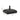 Black umbrella stand base with center pole, 55 x 55 x 35cm dimensions