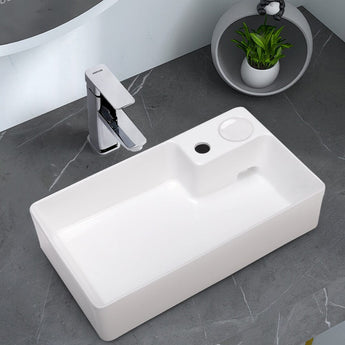 Bathroom Ceramic White Square Sink Bathroom Sinks Living and Home 