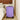 Purple hardshell rolling luggage trolley with telescoping handle and four spinner wheels