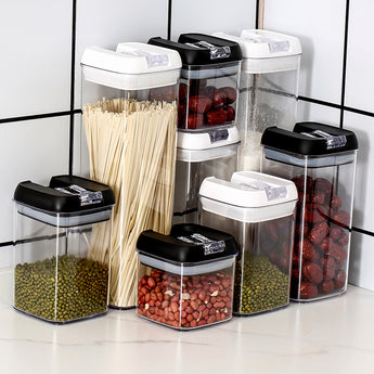 7Pcs Airtight Food Storage Containers with Clasp Lids