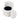 White sherpa chair with open hidden storage compartment showing dark interior