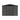 Gray metal garden storage shed front view with sliding door closed and roof peak
