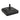Black fillable patio umbrella base with center pole opening