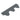 Single dark asphalt shingle strip with cut tabs, self-adhesive roofing tile
