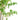 Artificial green faux tree foliage with small leaflets on twiggy branches