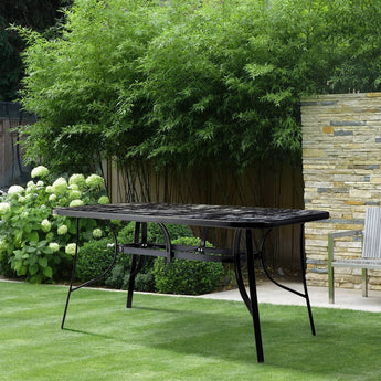 Black Marble Coffee Table with Tempered Glass Top