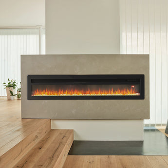 60 Inch Wall Mounted/Freestanding Electric Fireplace