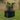 Round raised garden bed planter in dark anthracite steel with tomato plant in soil
