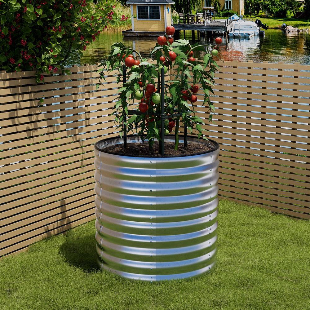 80CM Height Galvanized Steel Raised Garden Bed