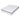 Single pocket spring hybrid mattress, white top with buttoned pattern and black trim