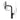 Black pull-out kitchen faucet size diagram with chrome sprayer and handle