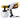 Paint sprayer with 1200ml container, side view showing spray settings area and handle