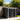 Metal storage shed with two closed doors and handle latch, dark grey wall panels