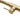 Brushed gold pull-down spout and spray tube with smooth cylindrical faucet body.