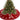 Rustic Red Knitted Double-Sided Christmas Tree Skirt with Snowflake and Reindeer Decor Living and Home 