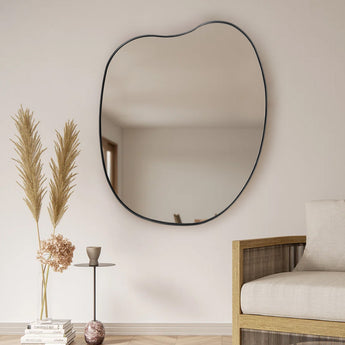 47.5cm W Irregularly Metal Framed Wall Mirror Decorative