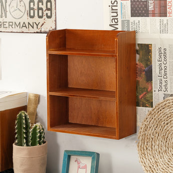 3-Tier Retro Tabletop Wooden Storage Rack