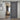 Black carbon steel sliding barn door hardware kit with track and rollers