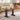 Iron table legs (pair), matte black, pedestal style with wide foot