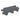 Dark asphalt roofing tiles, self-adhesive shingle pieces arranged on a blank background
