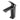 Black single-handle basin mixer tap with tall cylindrical spout