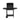 Black 101cm charcoal grill with open lid and cooking grate, two side tables