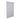 Zebra roller blind with white top rail and horizontal white-and-gray stripes