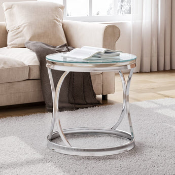 Round Modern Home Decor Coffee End Table for Living Room Living and Home 