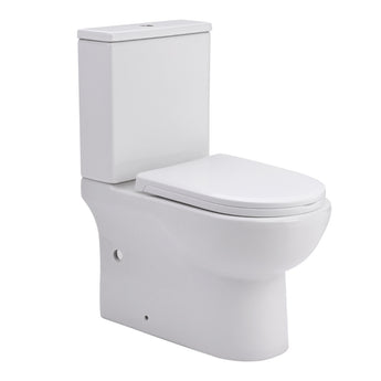 2-Piece Elongated Toilet with Dual Flush, White