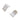 White zebra roller blind mounting brackets with screws and metal hardware