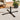 Dark metal cantilever parasol base cross stand with four folding arms