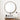 80cm W Round Metal Framed LED Wall Mirror, Black