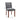 Grey dining chair dimensions: 87cm high, 44.5x46cm seat, studded edge trim