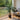 100cm artificial palm tree with faux potted trunk and green fronds in a black pot