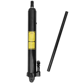 8-Ton Long Ram Hydraulic Jack, Black