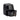 Black air fryer side view with basket drawer and bronze-trim pull handle