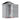 Plastic garden tool shed size diagram: vented apex roof with double doors