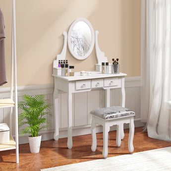 75cm W Makeup Vanity Set with Stool