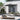 Tilt patio umbrella with crank, dark canopy and central pole