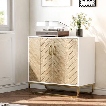 80CM Wide Wooden Sideboard Cabinet with Double Doors