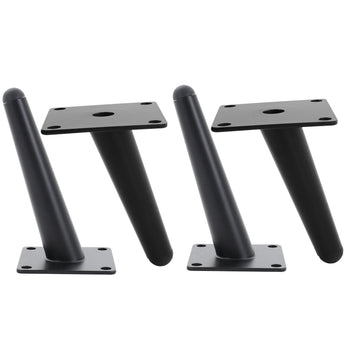 Black Metal Table Legs with Tapered Furniture Leg Replacement