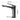 Black basin mixer tap with compact profile and tall spout