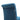 Blue dining chair close-up: studded side trim, upholstered arms, tufted back panel